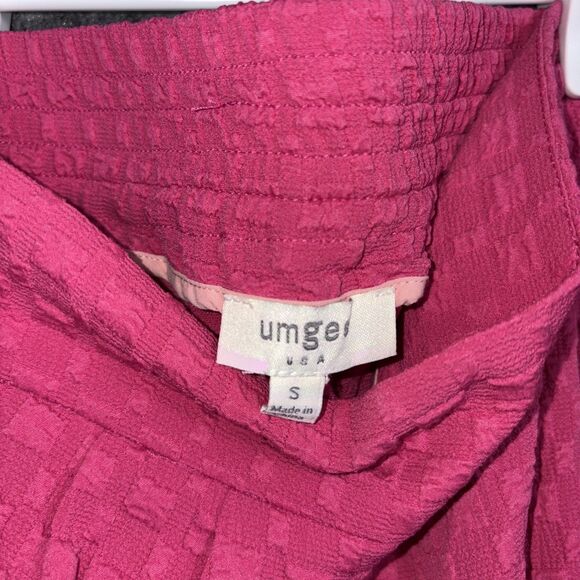 UMGEE Pants Womens Size S Pink Wide Leg Pull on Preppy colorful Knit Boho Hippie - Picture 3 of 10